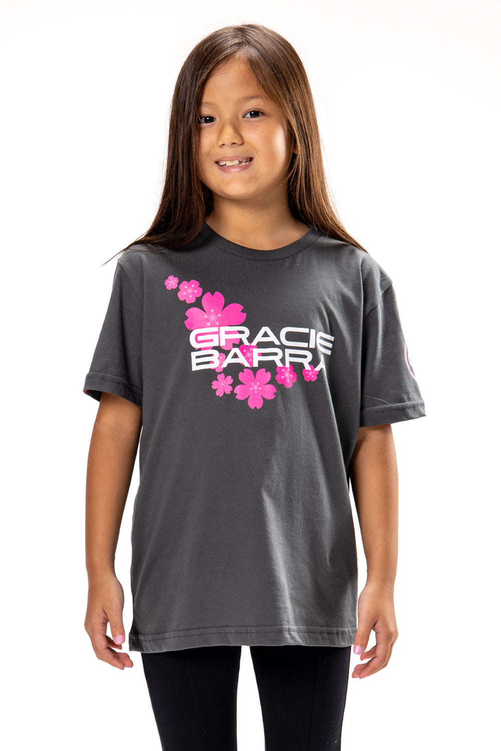 Camiseta Infantil GB Sakura - Cinza